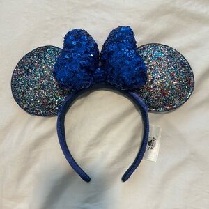 Disney Parks 2020 Sequined Bow Minnie Ear Headband